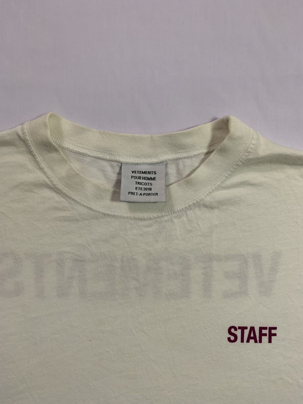 Vetements Vetements Staff Tshirt Size US M / EU 48-50 / 2 - 4 Thumbnail