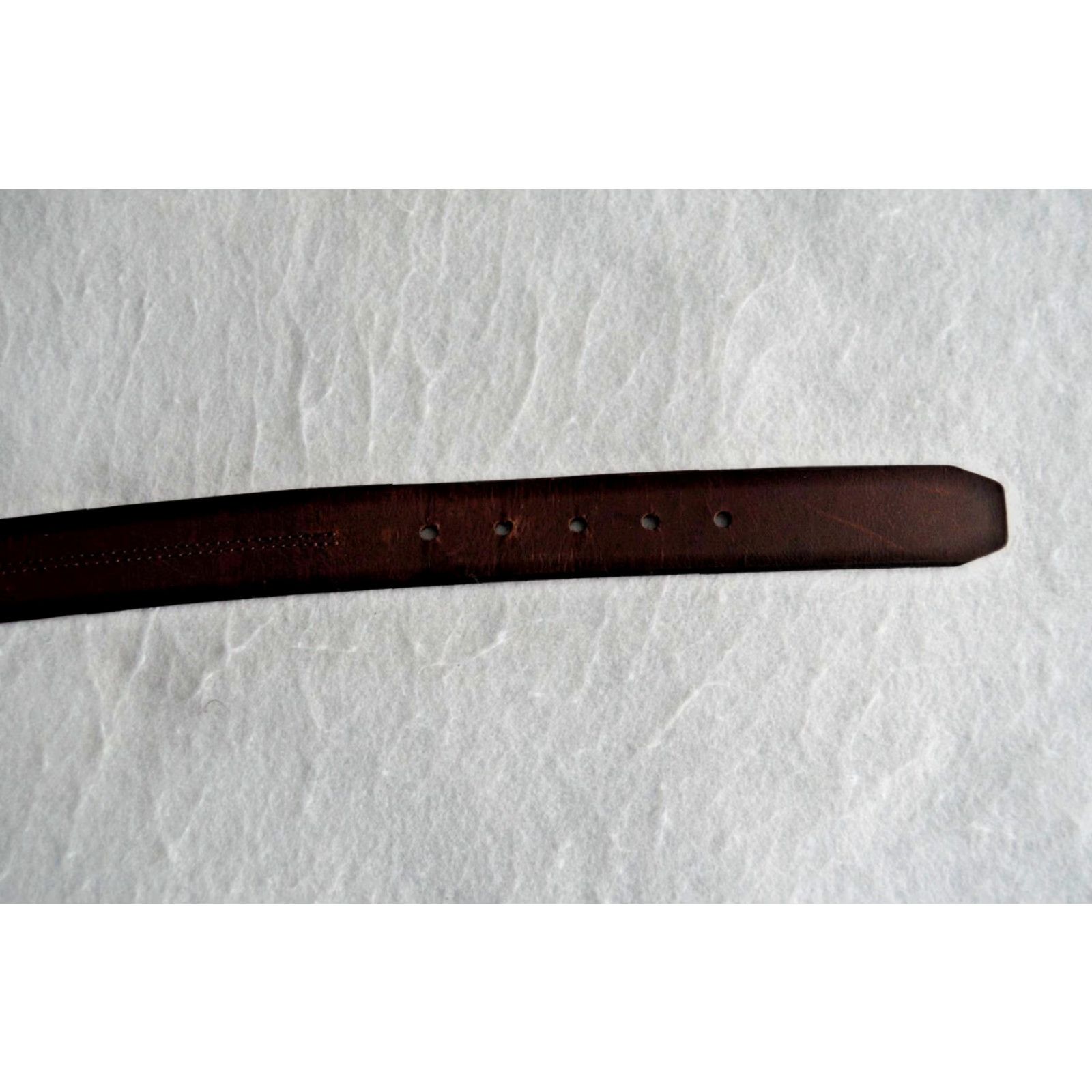Fossil Fossil Men’s Leather Silver Buckle Brown Belt 44 Dress Belt Buckle Adjustable Solid Leather 110/44 Mens Belt Size 44 - 4 Thumbnail