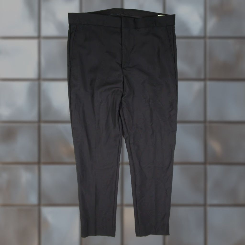 Acne Studios Dress Pants Mens 50 Black Phono PW MH PSS16 Wool Mohair Trousers Slim Fit 5-Pocket Dry Clean Only Mens