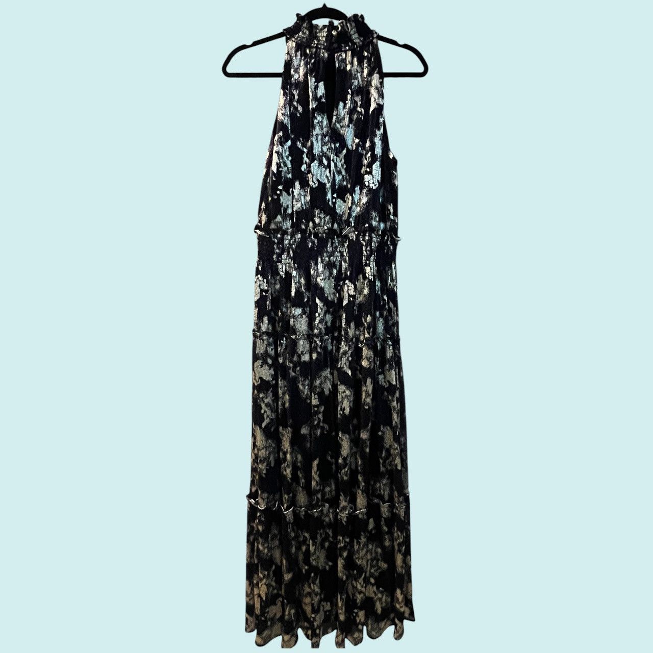 Other Taylor NY Black Gold Metallic Tiered Maxi Size M / US 6-8 / IT 42-44 - 4 Thumbnail