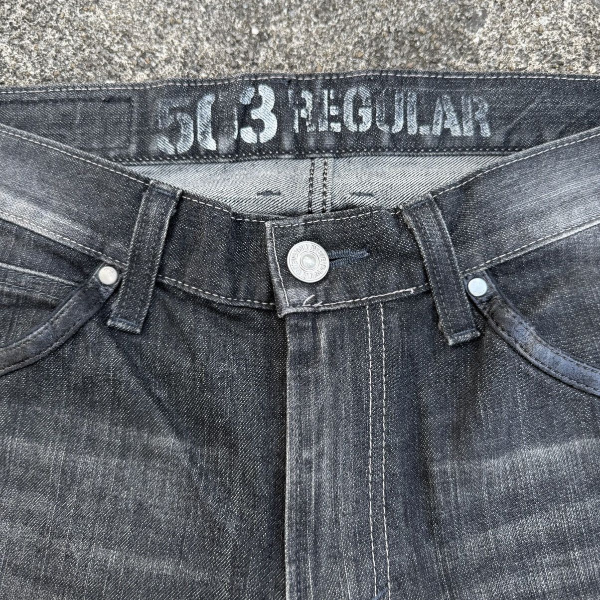 Edwin VINTAGE EDWIN BLACK FADED RIPPEP JEAN PANTSA Size US 34 / EU 50 - 7 Thumbnail