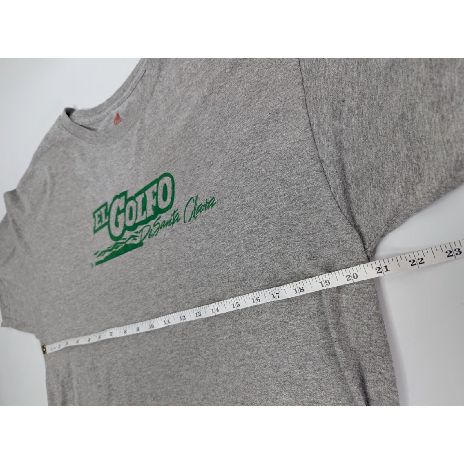Hanes Hanes T-Shirt Unisex Adults Short Sleeve Gray Size L El Golfo De Santa Clara Sonora Mexico Vintage Size US L / EU 52-54 / 3 - 6 Thumbnail