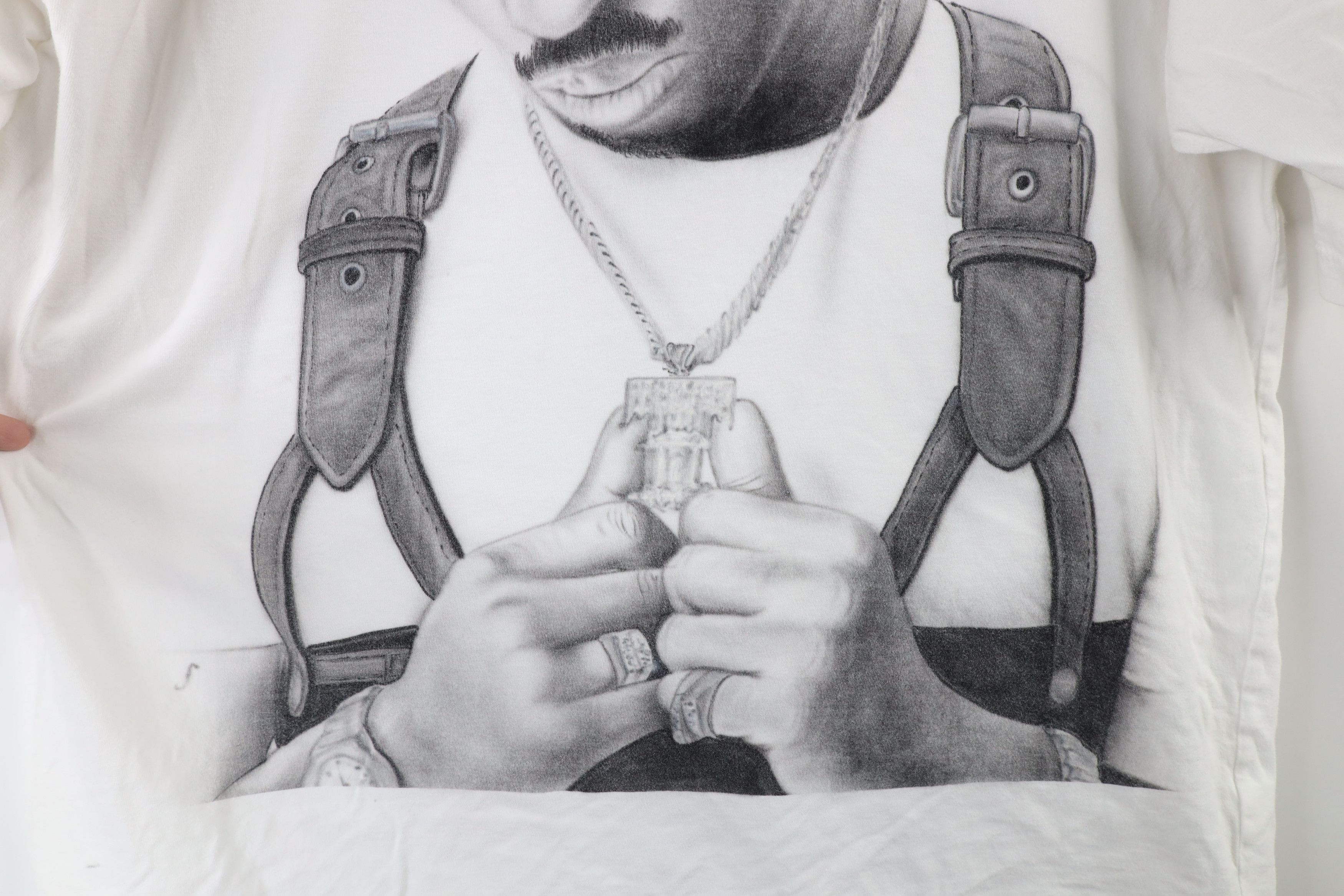 Southpole × Vintage Vintage Southpole Distressed Airbrush 2Pac Rap Tee T-Shirt Size US XXL / EU 58 / 5 - 6 Thumbnail