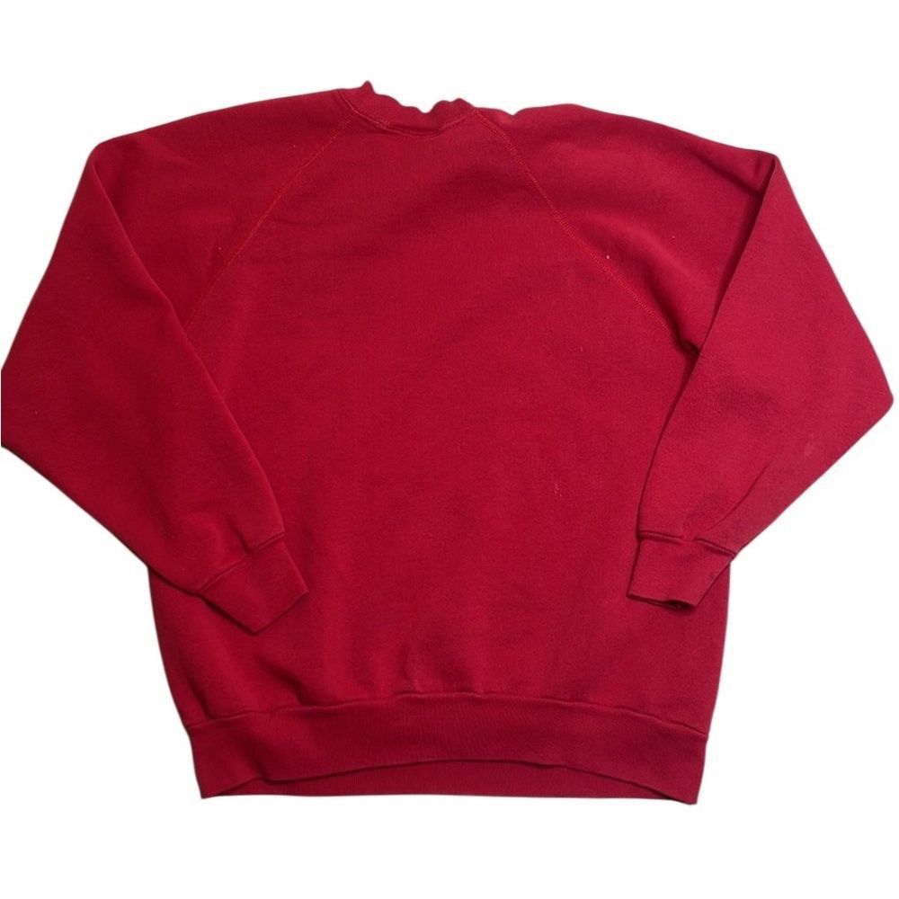 Vintage 80s 90s Vintage Sweats Etc Red Blank Crewneck Sweatshirt XL Size US XL / EU 56 / 4 - 4 Thumbnail