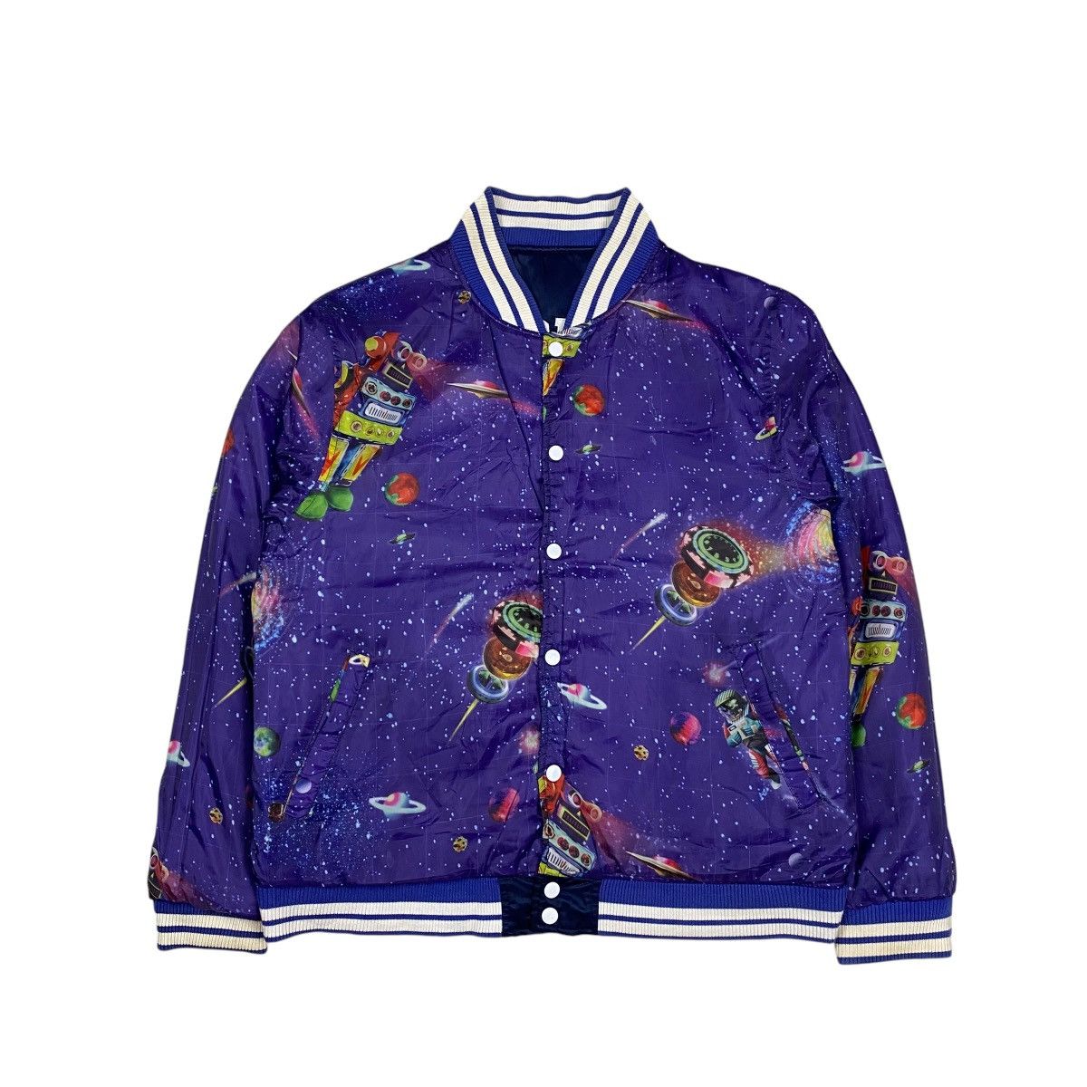 Billionaire Boys Club × Japanese Brand × Majestic Billionaire Boys Club x Majestic Reversible Varsity Jacket Size US L / EU 52-54 / 3 - 4 Thumbnail