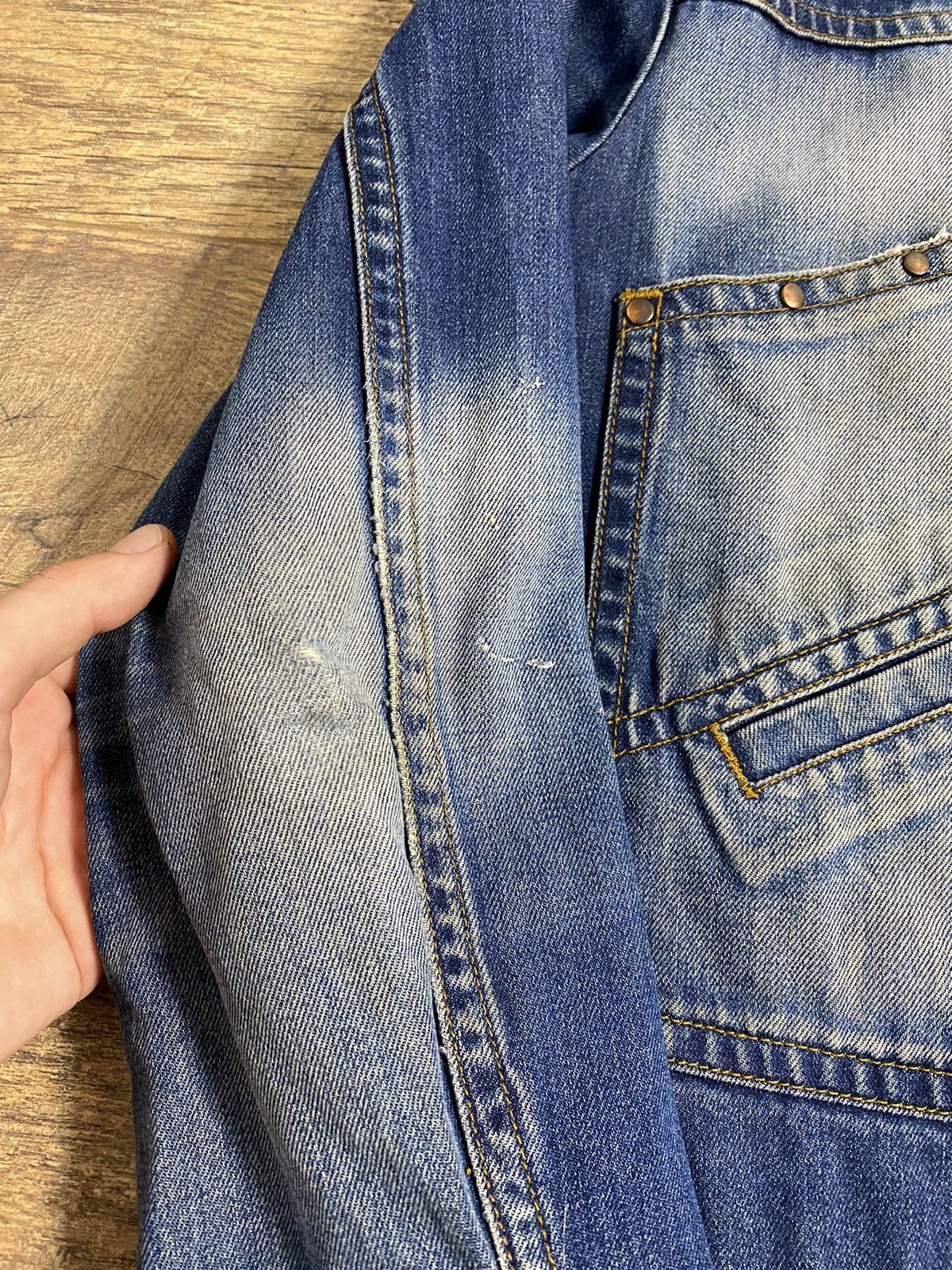 Vintage "WE JUST ANGELS" Denim Jacket Size US L / EU 52-54 / 3 - 2 Thumbnail