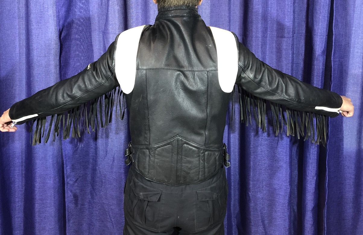 Vintage Echtes Leder Leather Jacket biker Racing Size US XS / EU 42 / 0 - 5 Thumbnail