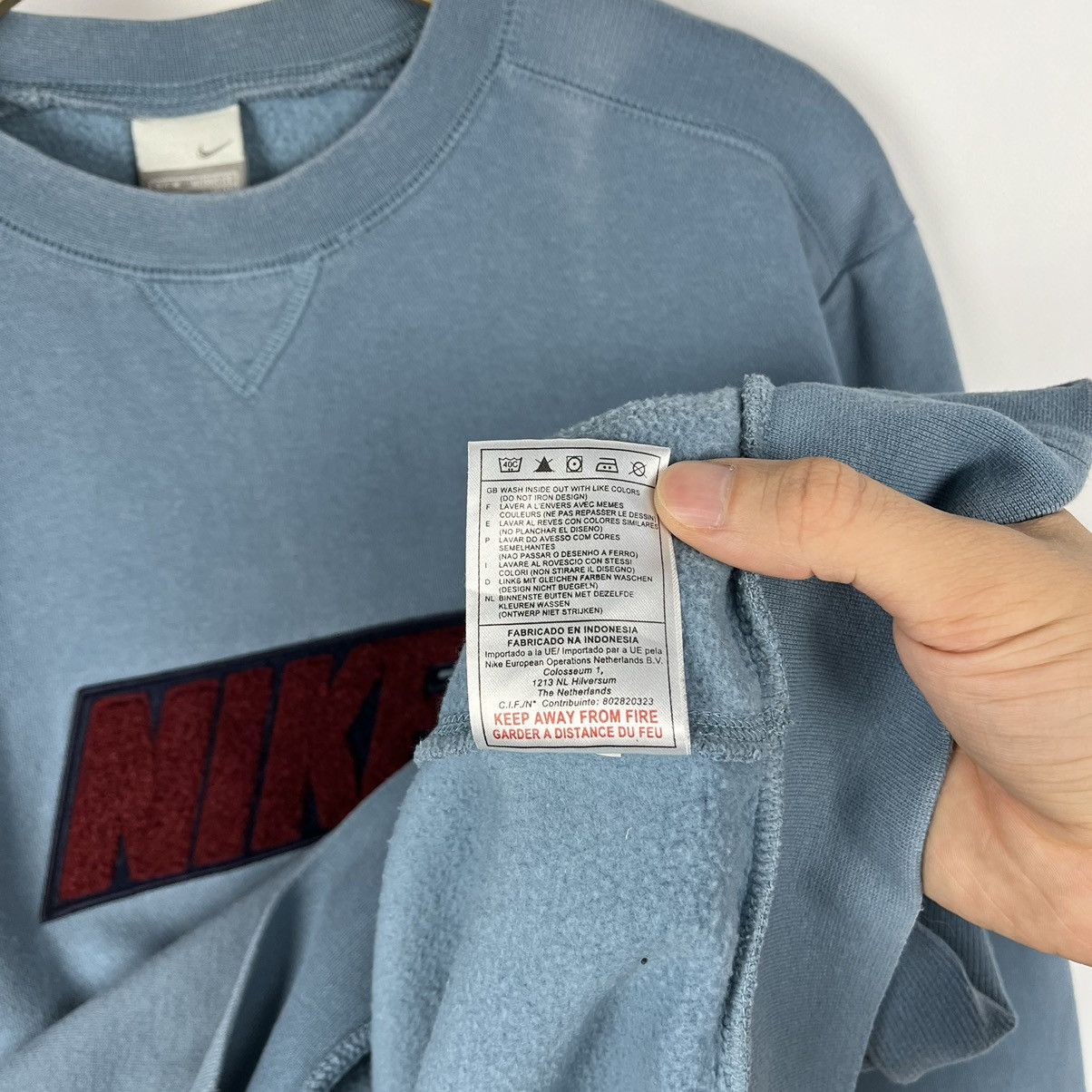 Nike Vintage Nike big embroidered logo sweatshirt 90’s Size US M / EU 48-50 / 2 - 10 Thumbnail