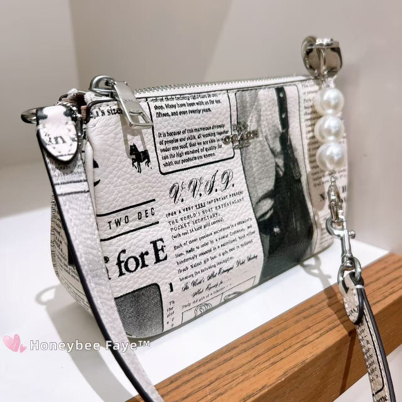 Coach Nwt Coach CDC27 Nolita 19 With Newspaper Print Size ONE SIZE - 2 Thumbnail
