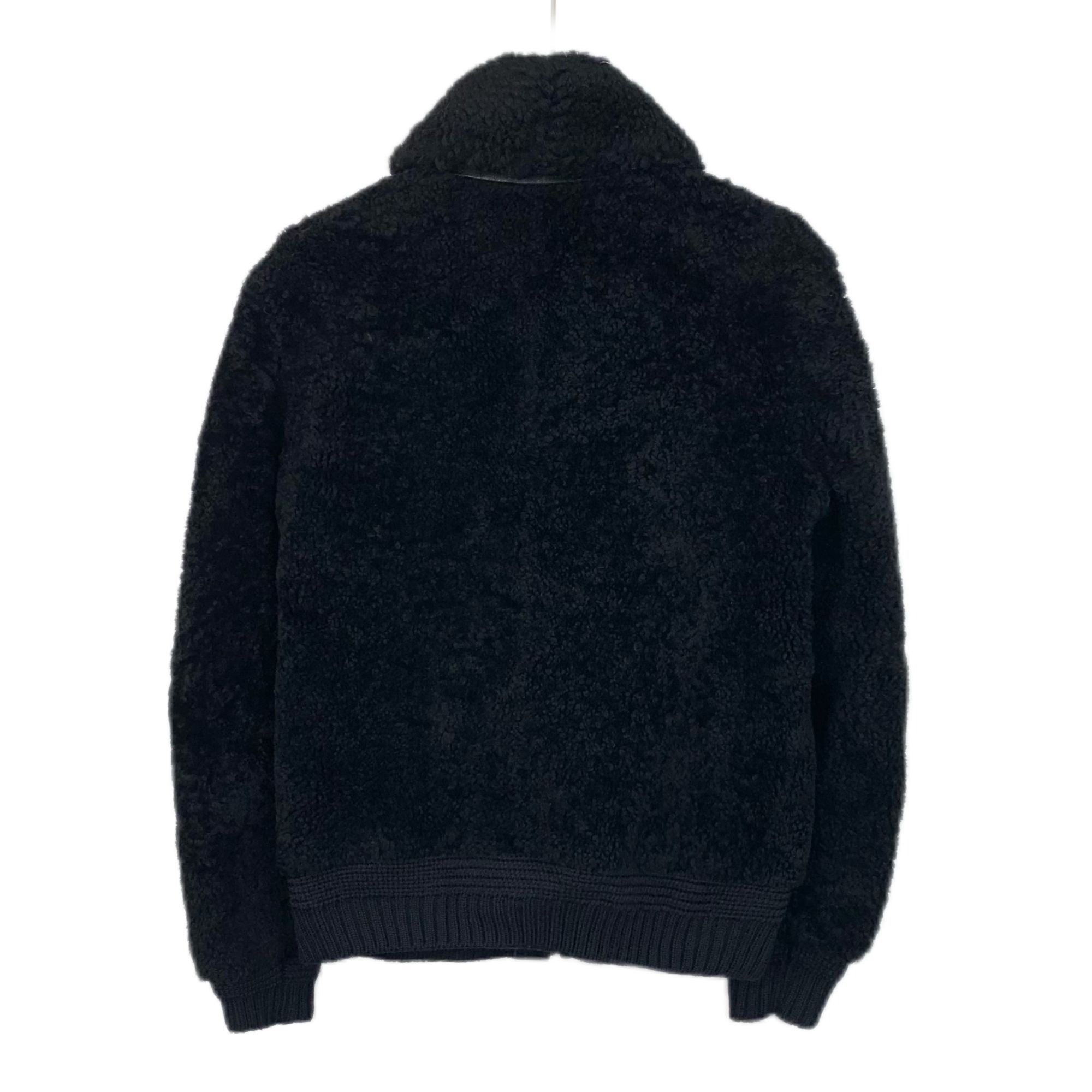 Saint Laurent Paris Saint Laurent Paris Black Shearling Wool Jacket F34 Size M / US 6-8 / IT 42-44 - 2 Thumbnail