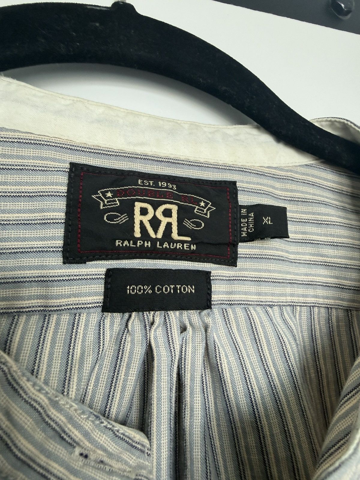 RRL Ralph Lauren Band Collar Popover Size US XL / EU 56 / 4 - 3 Thumbnail