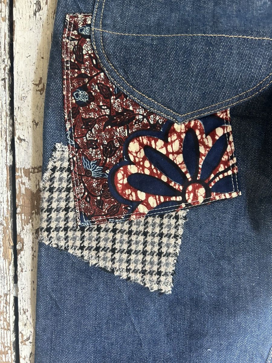 Junya Watanabe Junya Watanabe patchwork indigo denim jeans Size US 30 / EU 46 - 5 Thumbnail