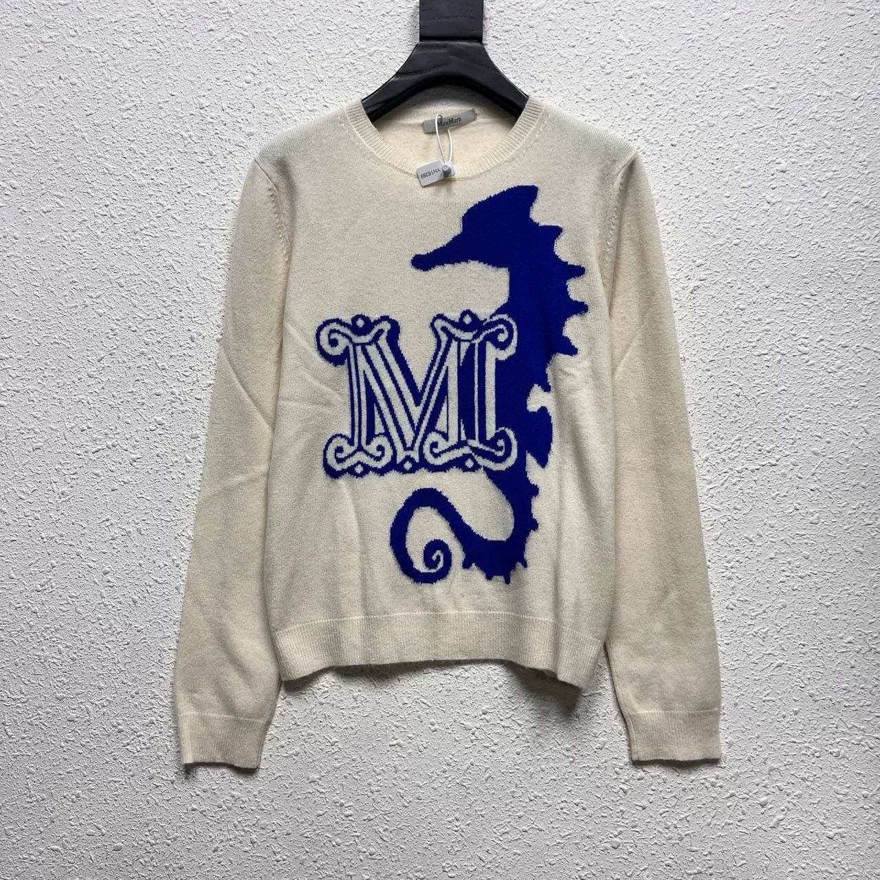 Max Mara MaxMara Seahorse Graffiti Intarsia Wool Sweater Size M / US 6-8 / IT 42-44 - 1 Thumbnail