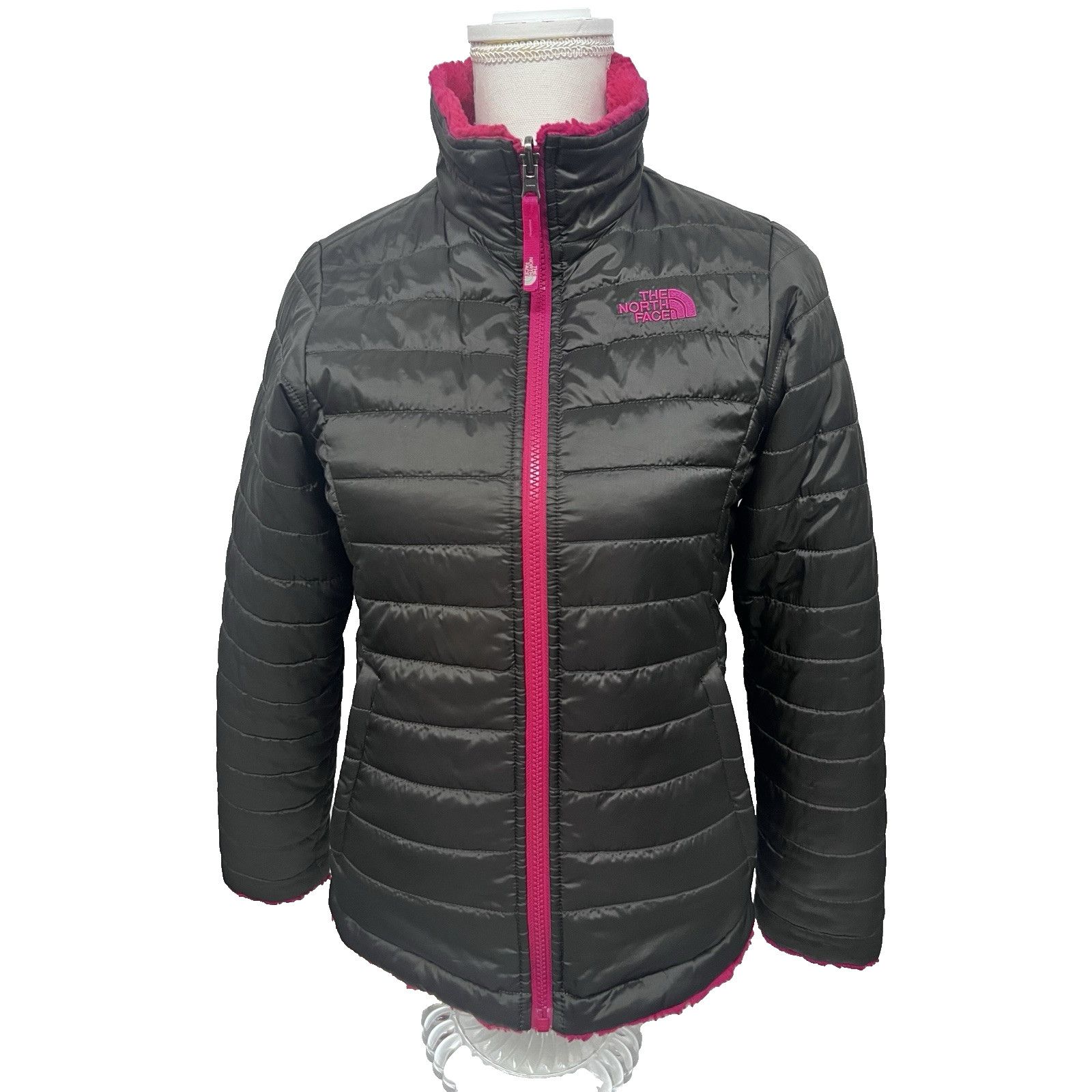 The North Face North Face 2 in 1 Zip Up Puffer Faux Fur Reversible Jacket S Size S / US 4 / IT 40 - 1 Thumbnail