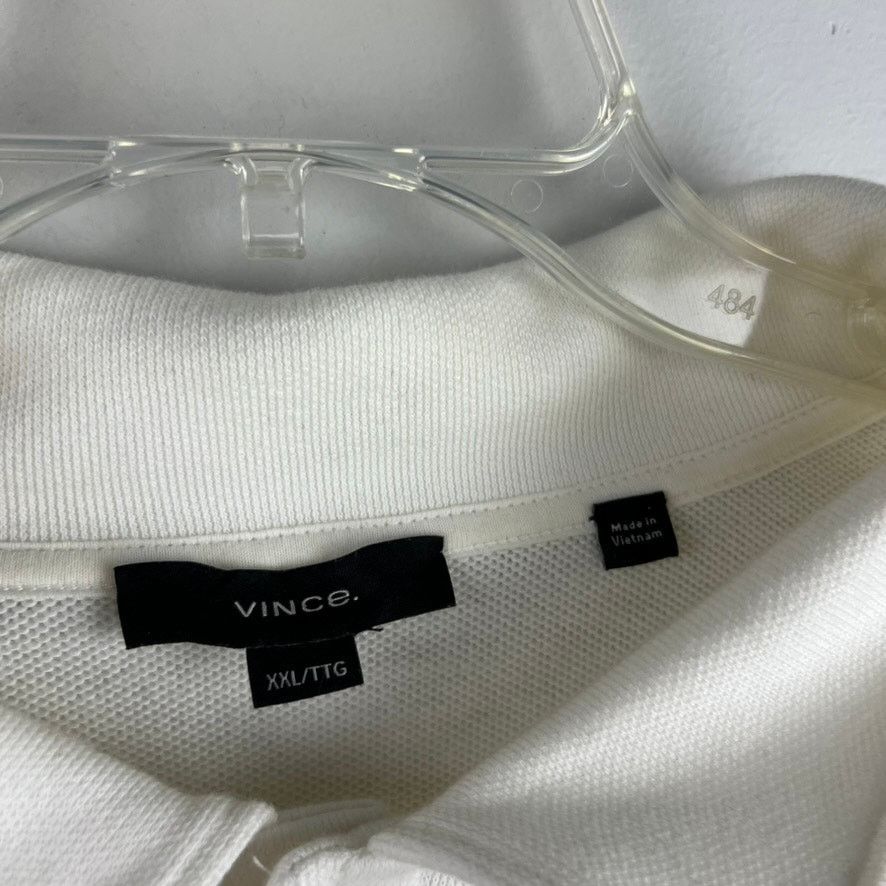 Vince Vince Off-White Pique Double Knit Long Sleeve Polo Size XXL Size US XXL / EU 58 / 5 - 6 Thumbnail