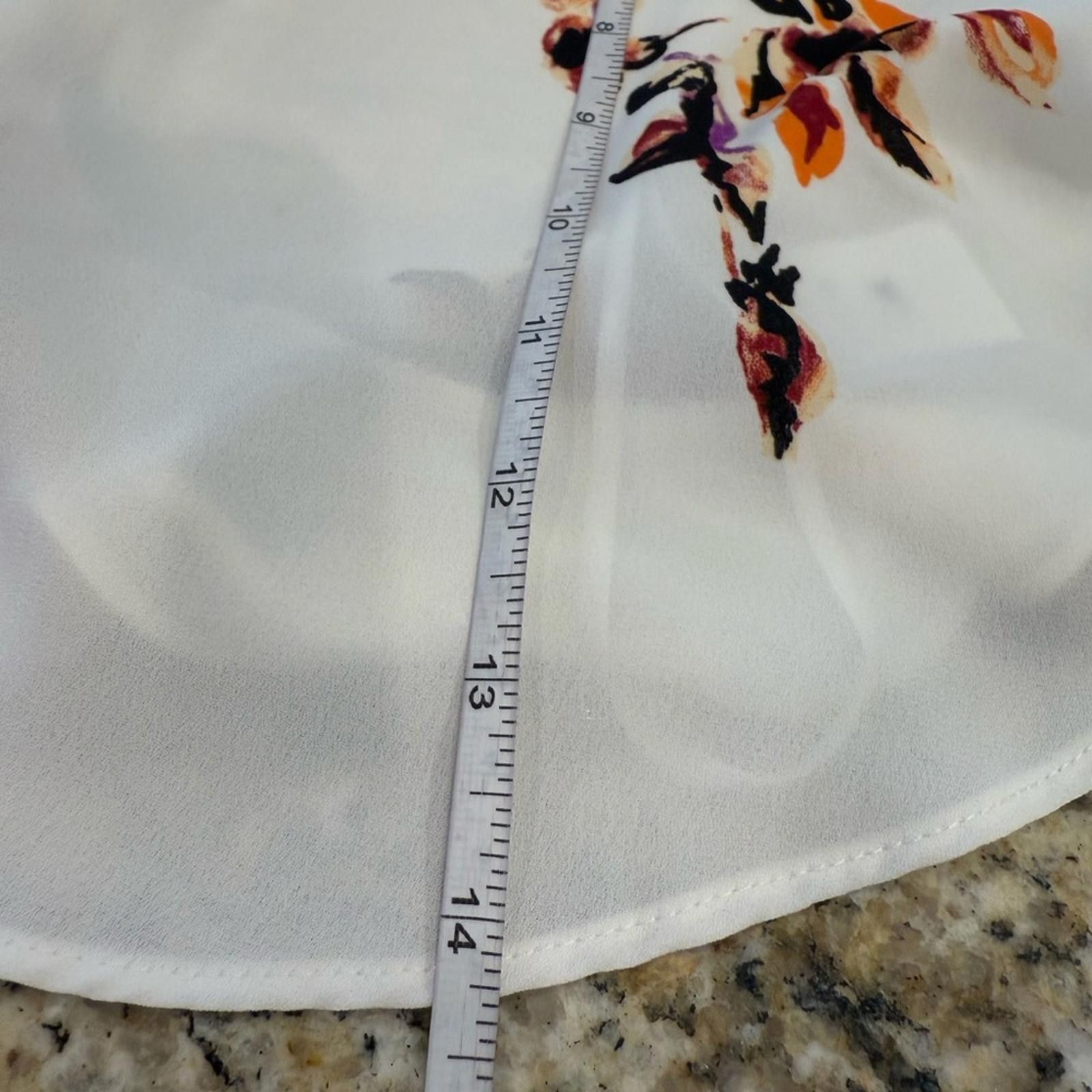 AUTRY Astr white cropped floral ruffled tank top SZ Medium Size M / US 6-8 / IT 42-44 - 8 Thumbnail