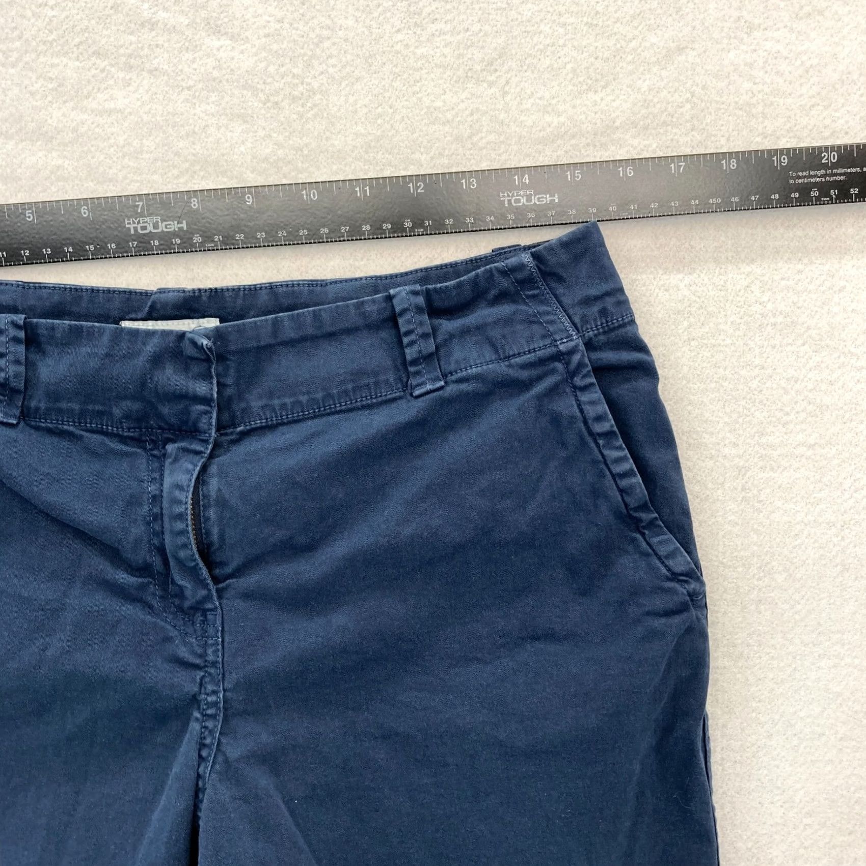 Vineyard Vines Vineyard Vines Shorts Women's 8 Blue Stretch Fabric Chino Short Low Rise 9" Prep Womens Size 30" / US 8 / IT 44 - 6 Thumbnail