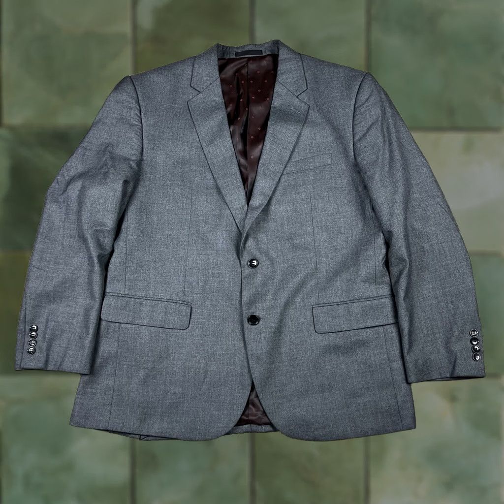 Alexander Julian Alexander Julian Colours Gray Lined Blazer Mens Size 46R Two Button Tuxedo Top Blazer Mens Size 46R - 1 Thumbnail