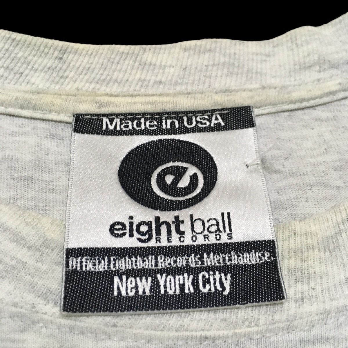 Rap Tees Rare Design Vintage Eightball Records New York T-shirt 1995s Size US M / EU 48-50 / 2 - 7 Thumbnail