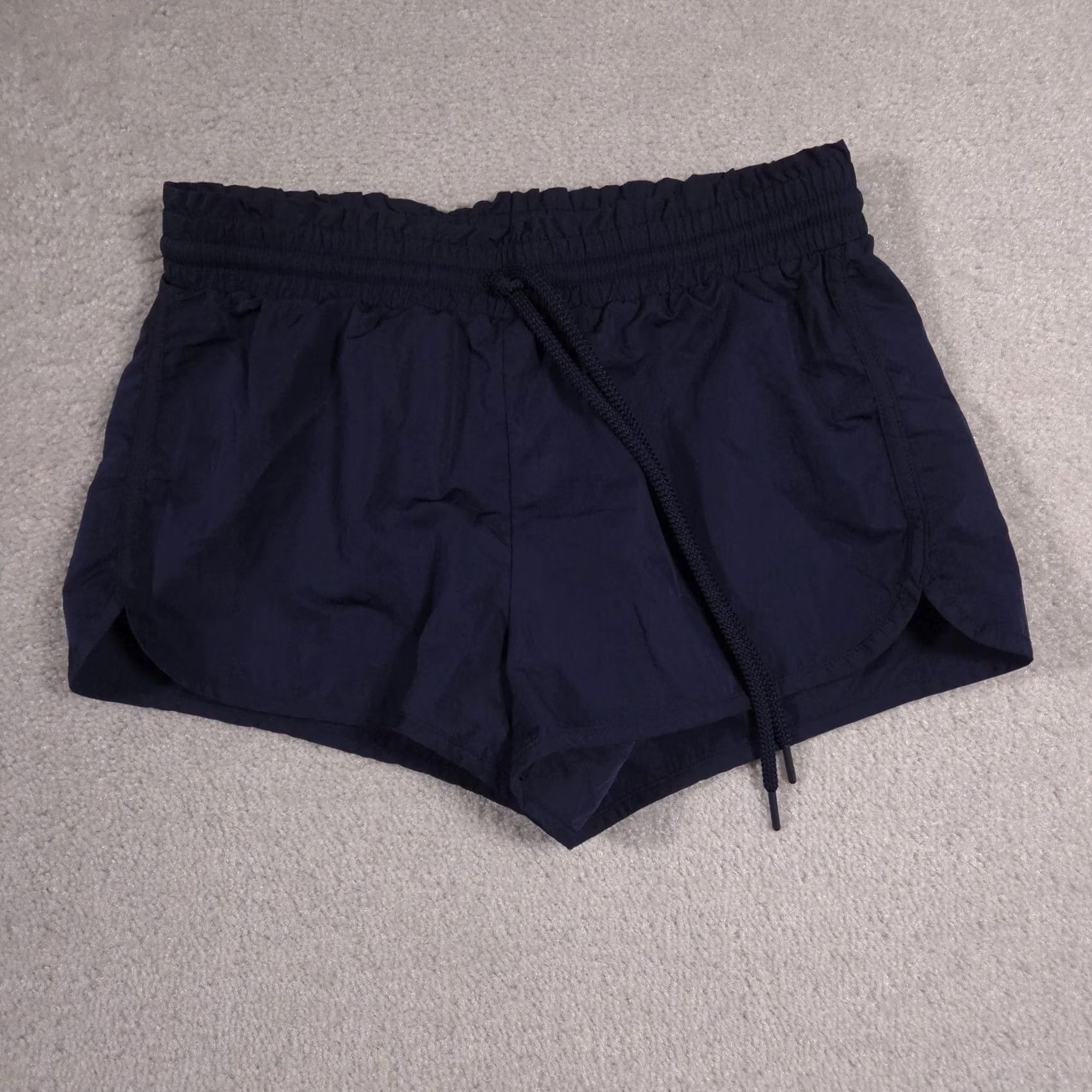 Vintage Aerie Shorts Womens Small Navy Blue Elastic Waist Running Athletic Gym Casual Size 28" / US 6 / IT 42 - 2 Thumbnail