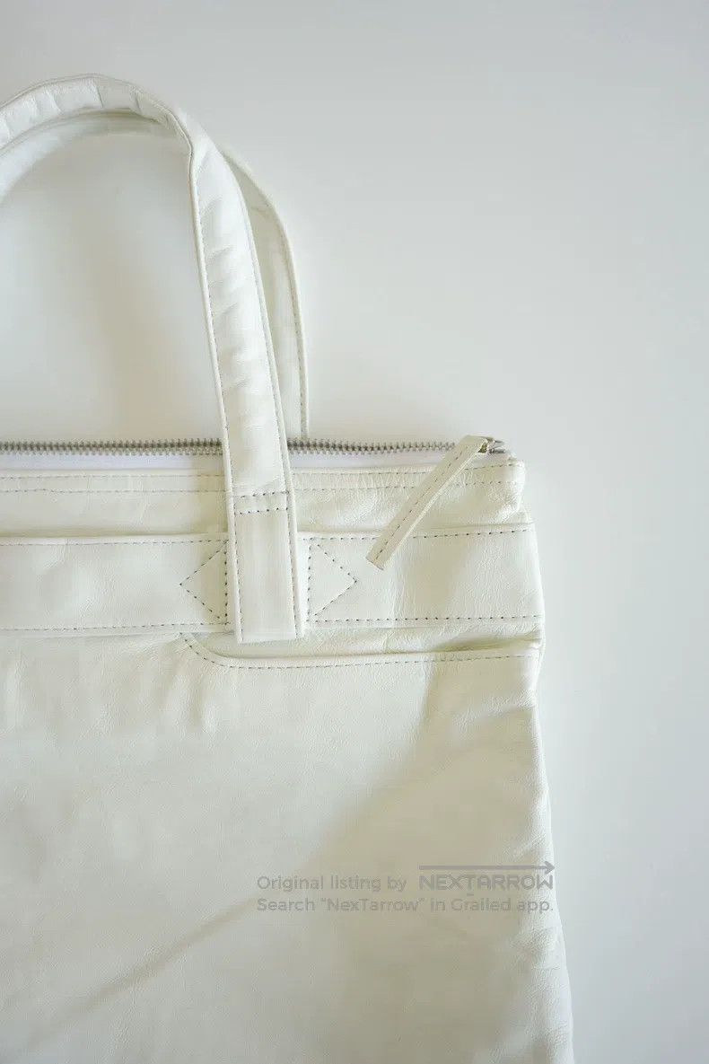 Yohji Yamamoto Yohji Yamamoto White Horse Leather Satchel Size ONE SIZE - 3 Thumbnail