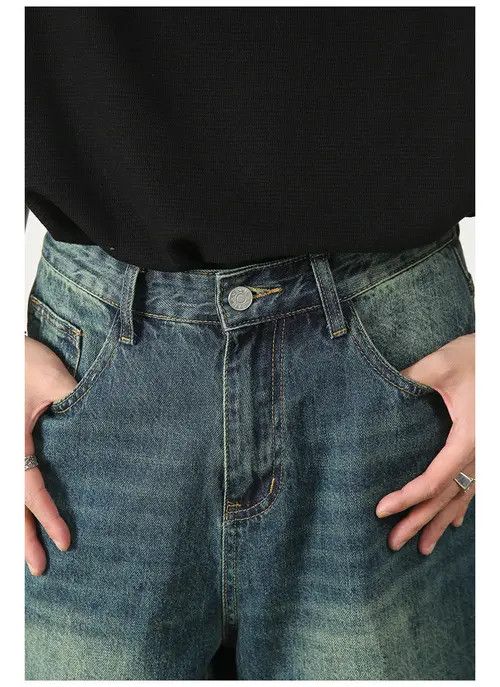 Japanese Brand × Jean Men's loose and versatile casual denim shorts Size US 31 - 4 Thumbnail
