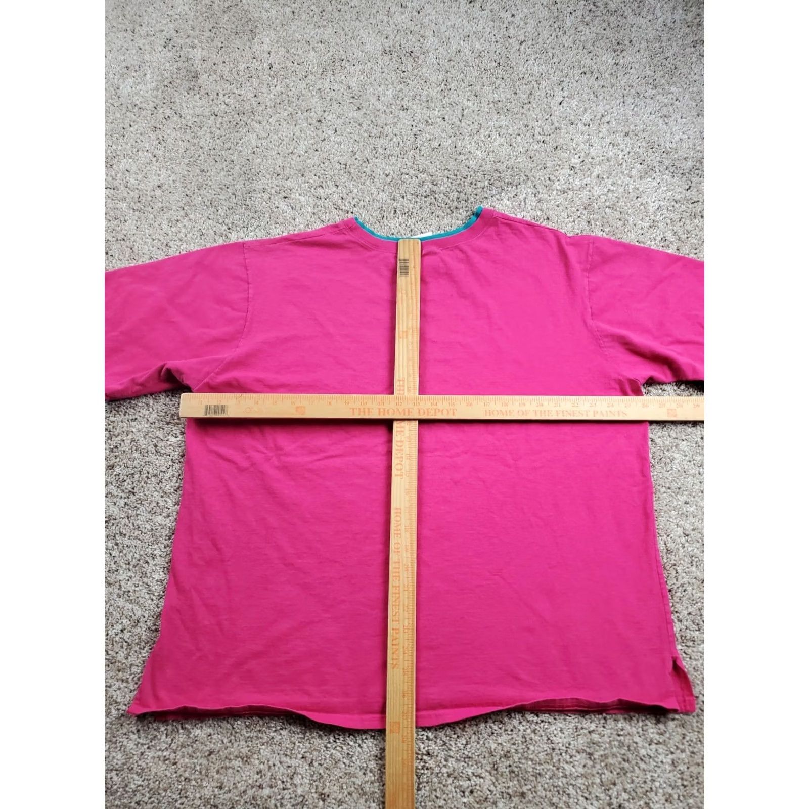 Hanes Hanes Her Way T Shirt 2XL Womens Pink Short Sleeve Cotton Crew Neck 90s Vintage Hanes Pink 2XL Womens 90s Shirt Size XXL / US 16-18 / IT 52-54 - 6 Thumbnail
