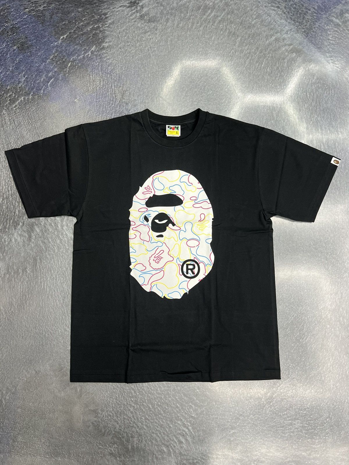 Bape Bape Neon Camo Big Ape Head T-Shirt Size US XL / EU 56 / 4 - 1 Thumbnail