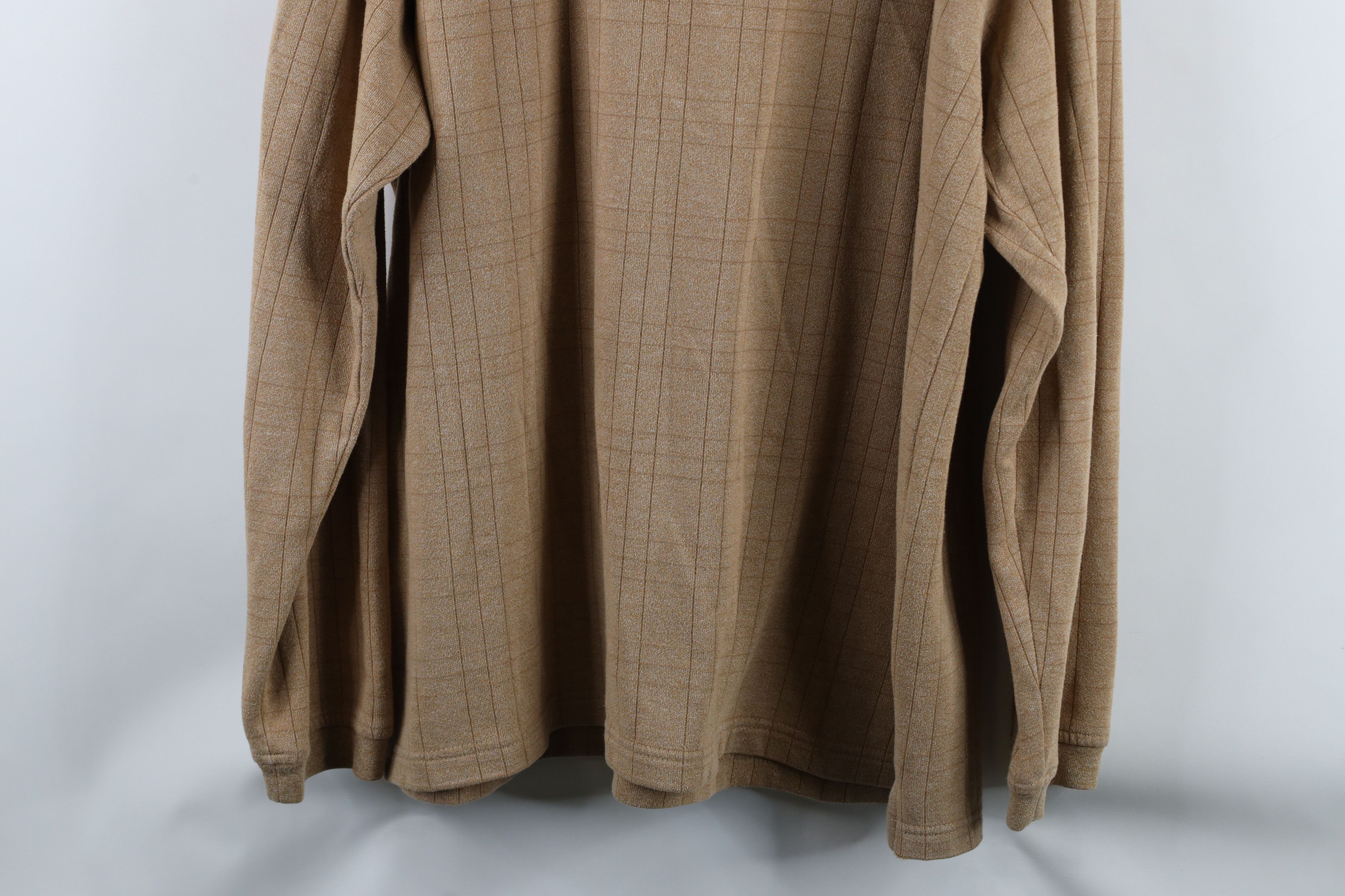 Vintage Vintage 90s Streetwear Collared Long Sleeve Rugby Polo Beige Size US XL / EU 56 / 4 - 7 Thumbnail