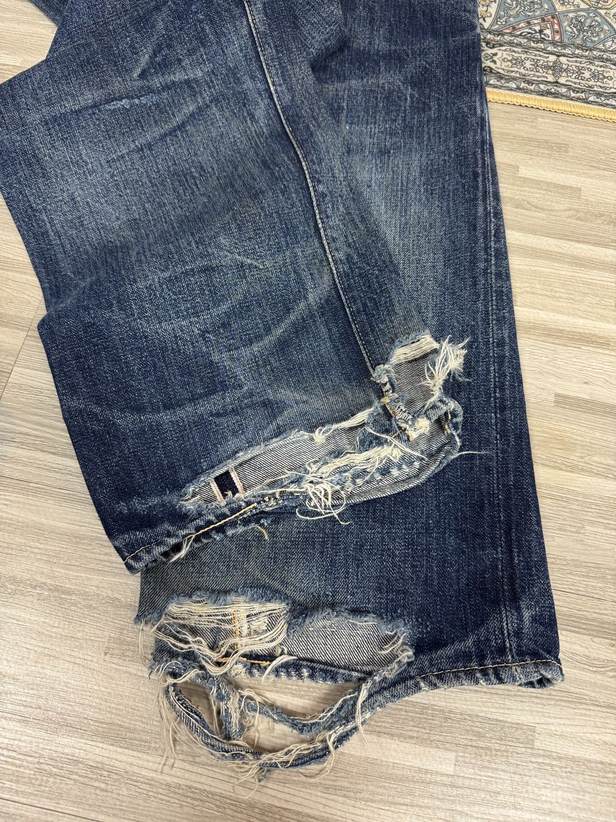Freewheelers Vintage "Vanishing West" 601XX 1951 Selvedge Denim Size US 30 / EU 46 - 12 Thumbnail