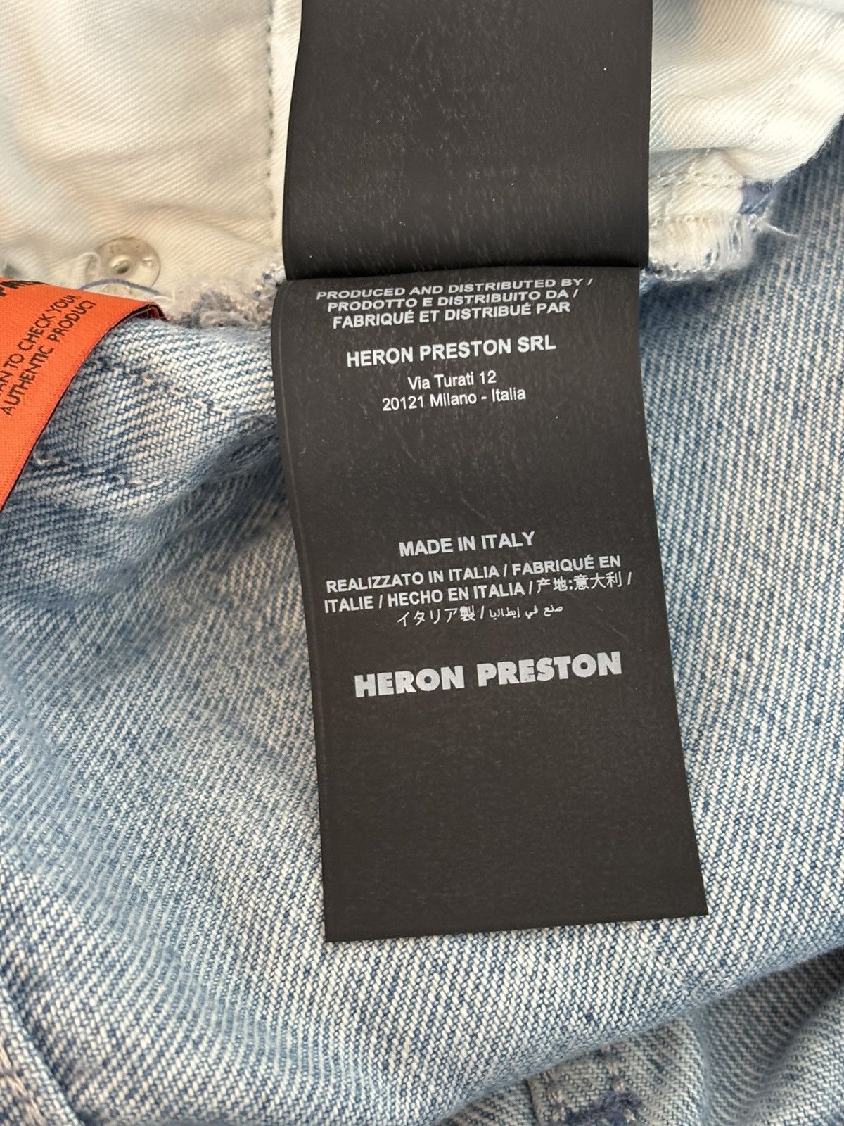 Heron Preston Heron Preston Stitched Patch Denim Jeans size 30 Size US 30 / EU 46 - 8 Thumbnail