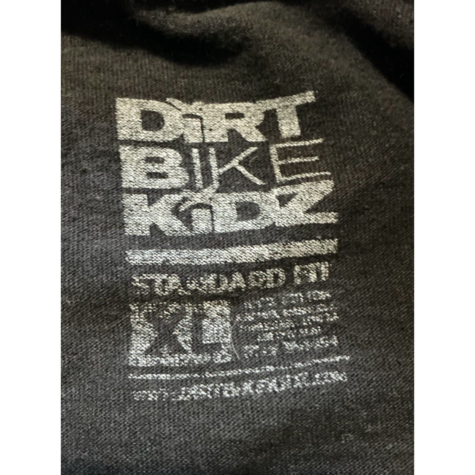 Vintage DBK Dirt Bike Kidz T-Shirt XL Black Standard Fit Graphic S/S Motorsport Racing Men Mens Size US XL / EU 56 / 4 - 5 Thumbnail