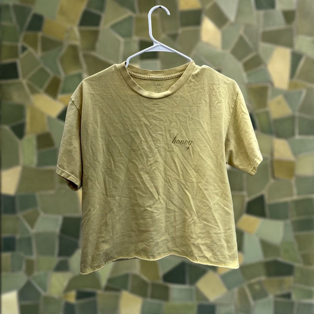 Vintage J. Galt Womens Shirt One Size Yellow Short Sleeve Embroidered T-Shirt Casual Knit 100% Cotton Adult Regular Mens Womens Girls Boys Size ONE SIZE - 1 Thumbnail