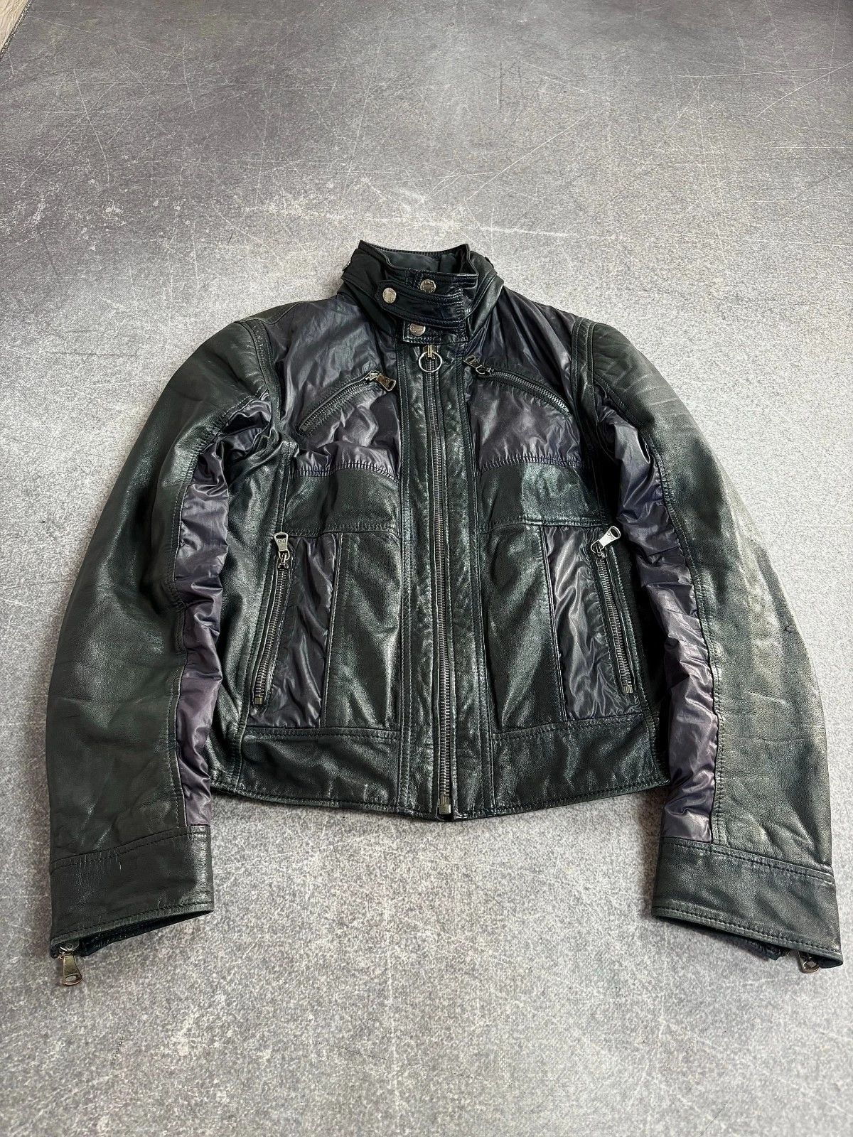 Dolce & Gabbana RRP 1200$ 00S Dolce Gabbana Archive Hybrid Leather Jacket Size US S / EU 44-46 / 1 - 2 Thumbnail