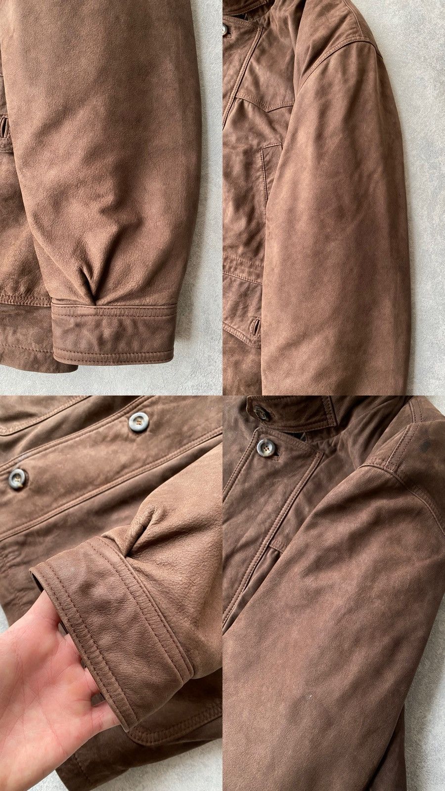 Yves Saint Laurent Vintage Yves Saint Laurent Leather Hunting Suede Jacket Size US XL / EU 56 / 4 - 14 Thumbnail