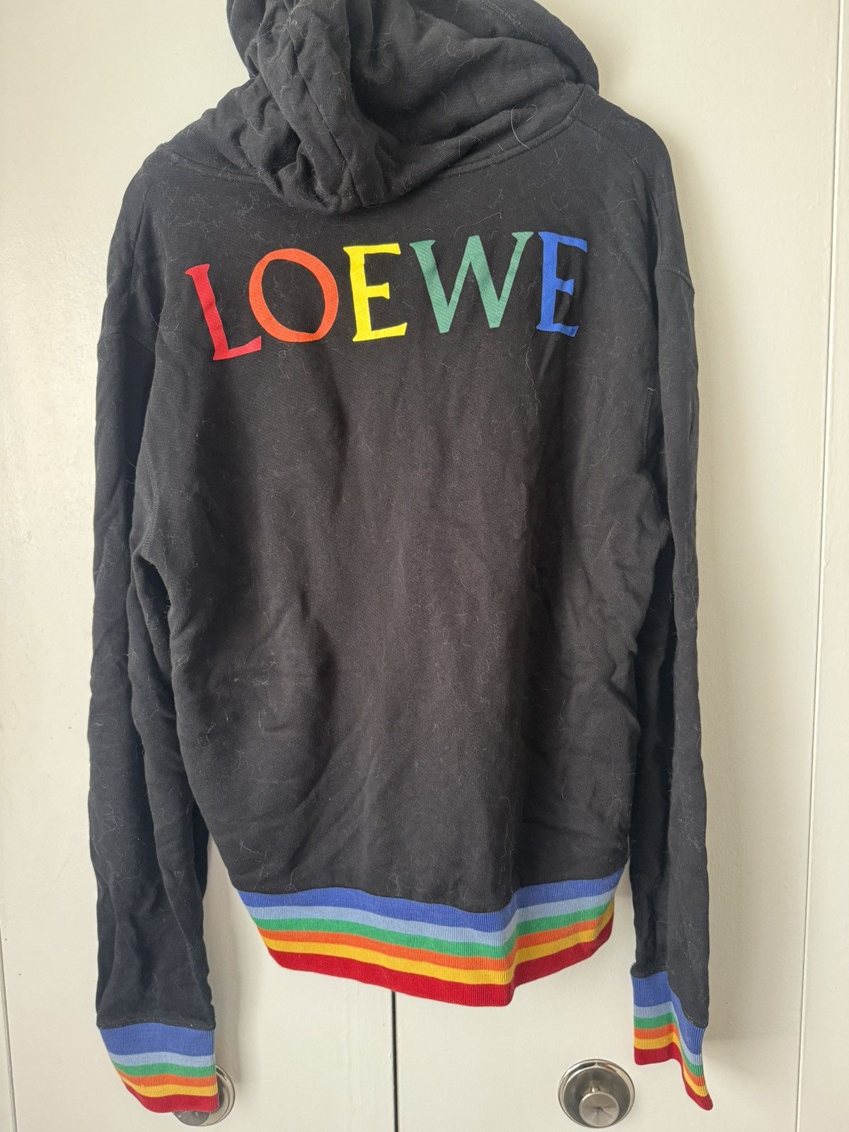 Loewe Loewe Rainbow Black Rib Zip Hoodie Size US S / EU 44-46 / 1 - 2 Thumbnail