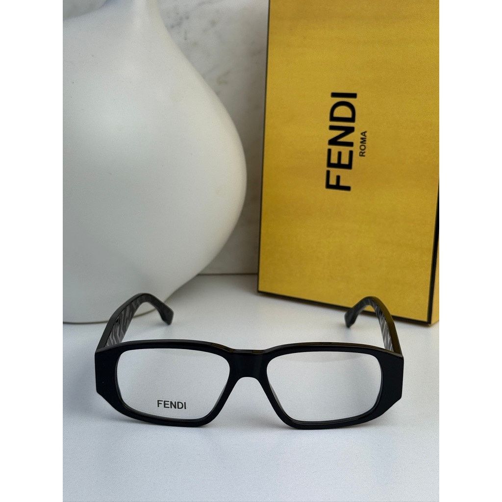 Fendi NEW Fendi FE50115I Black Eyeglasses Frames Size ONE SIZE - 3 Thumbnail