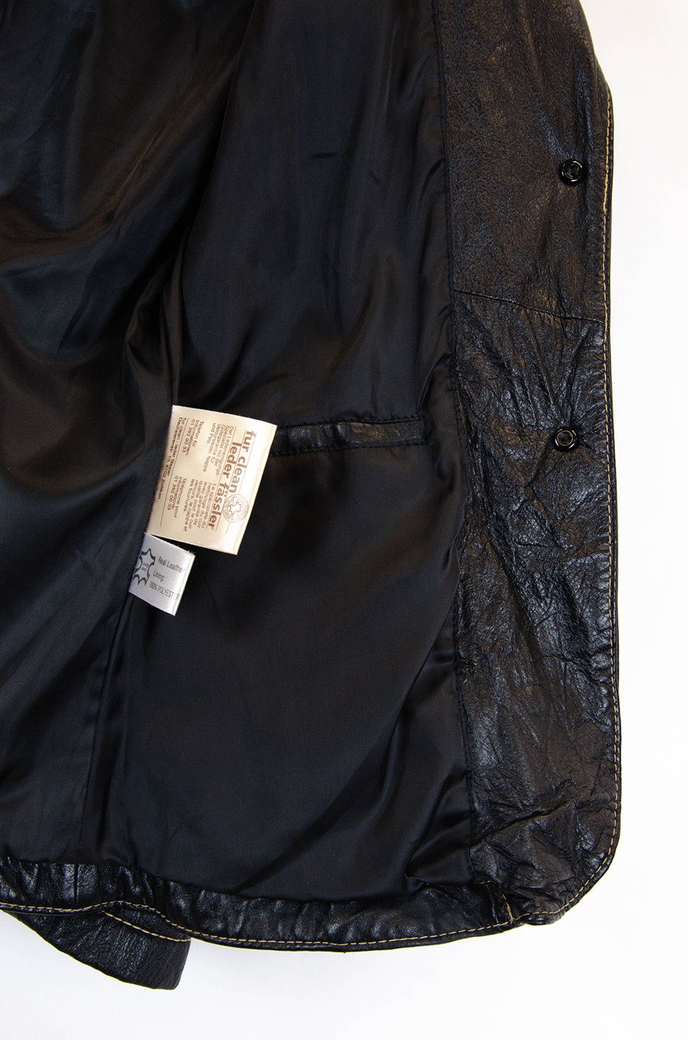 Vintage LEONARDO Vintage Leather Blazer S/M – Black Size S / US 4 / IT 40 - 13 Thumbnail