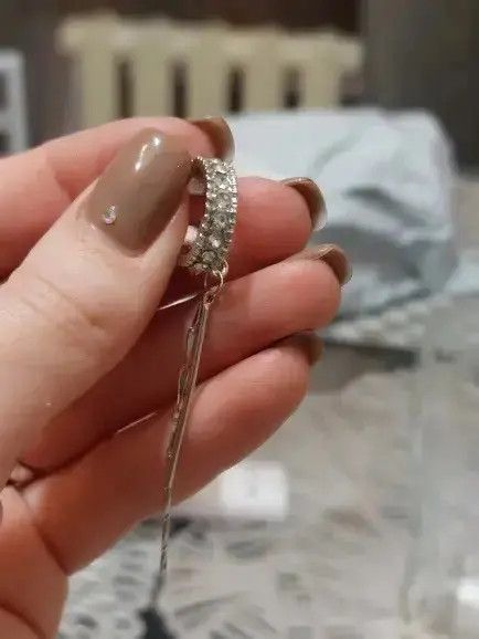 Jewelry Crystal Tassel Earring （1pairs） Size ONE SIZE - 3 Thumbnail