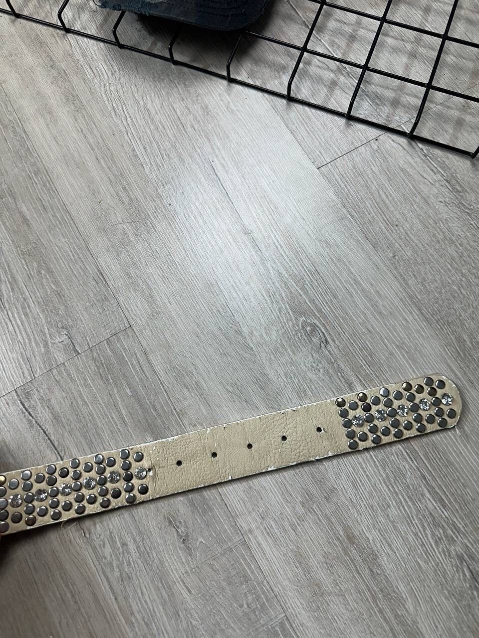 Hysteric Glamour × Japanese Brand × Vintage Vintage Rhinestones Leather Y2K Belt Size ONE SIZE - 5 Thumbnail