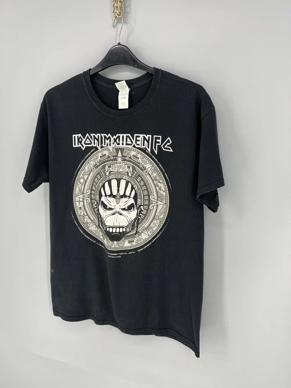 Band Tees × Vintage Vintage Y2K Iron Maiden Horror Skulls Tee Band Streetwear Size US L / EU 52-54 / 3 - 3 Thumbnail