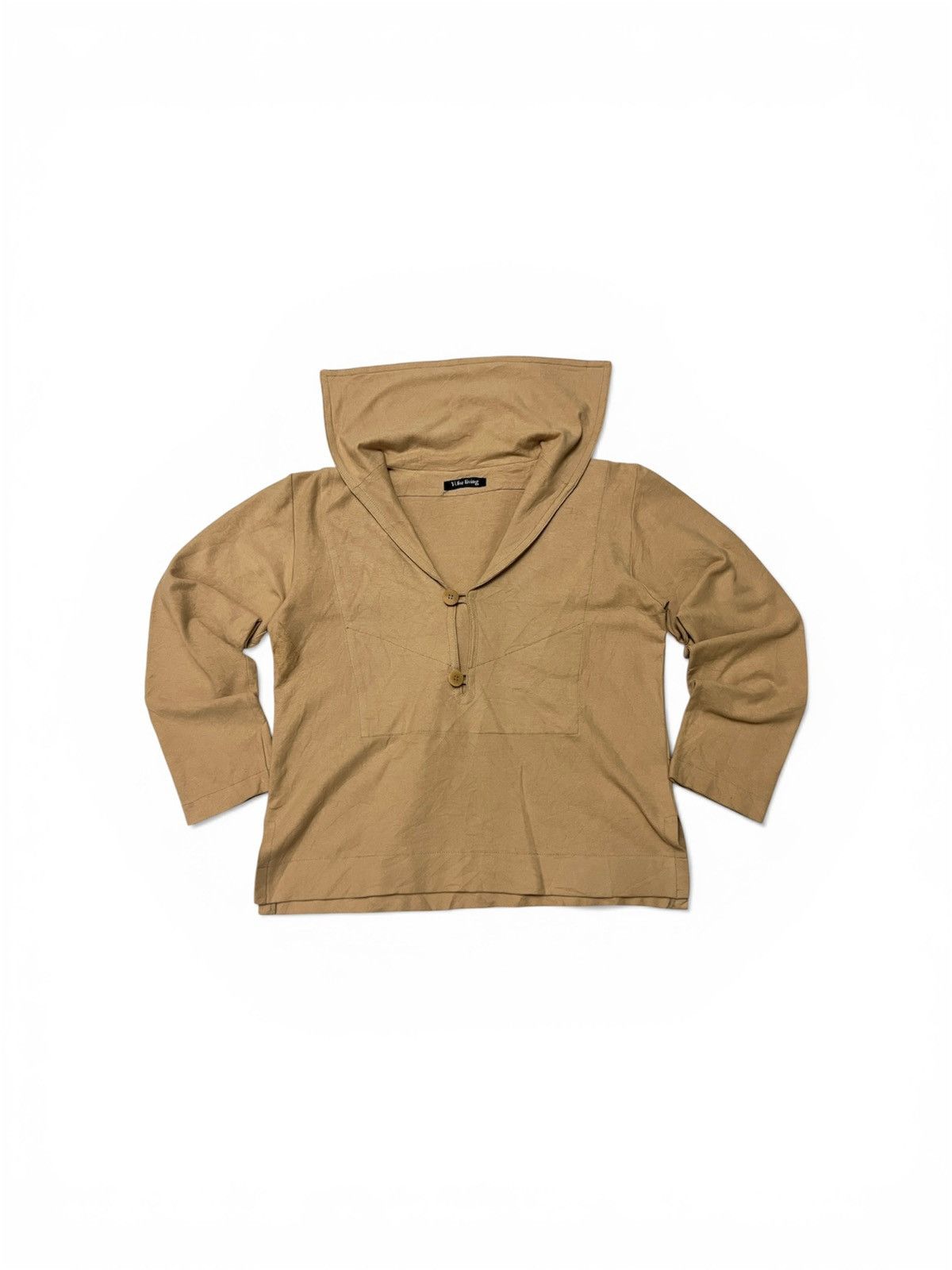 Yohji Yamamoto 549. Y’s for Living by Yohji Yamamoto Minimal Hood Top Size ONE SIZE - 2 Thumbnail