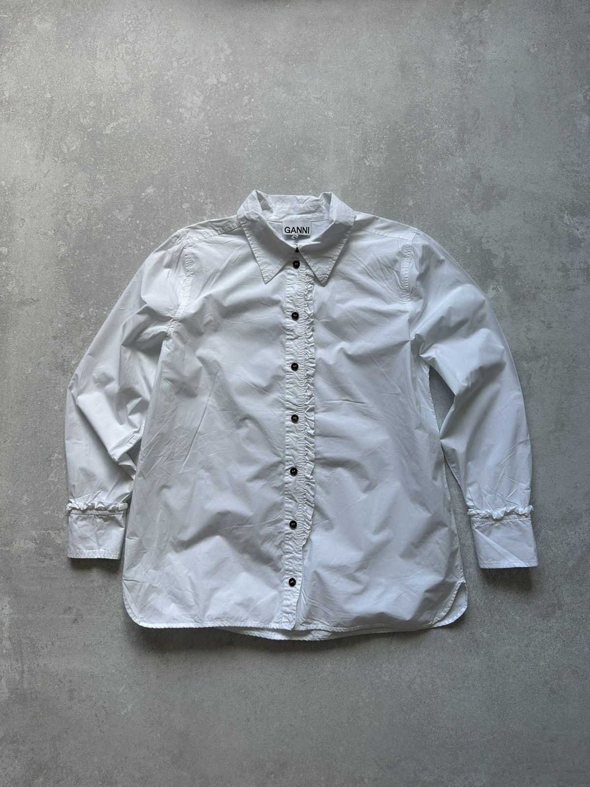 Ganni shirts women GANNI White size 42 Size L / US 10 / IT 46 - 1 Thumbnail