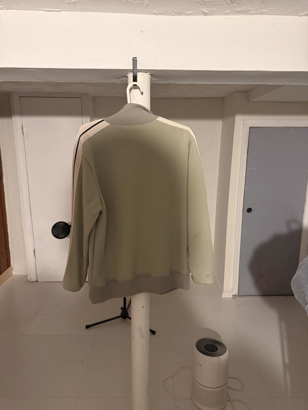 Palm Angels Palm Angels PA Monogram Classic Track Jacket Sage Green Size US XL / EU 56 / 4 - 4 Thumbnail
