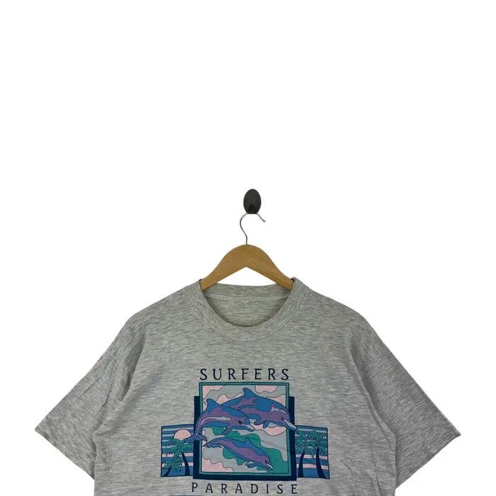 Vintage Vintage SURFER PARADISE DOLPHIN Gold Coast Tee Shirt Size L / US 10 / IT 46 - 2 Thumbnail