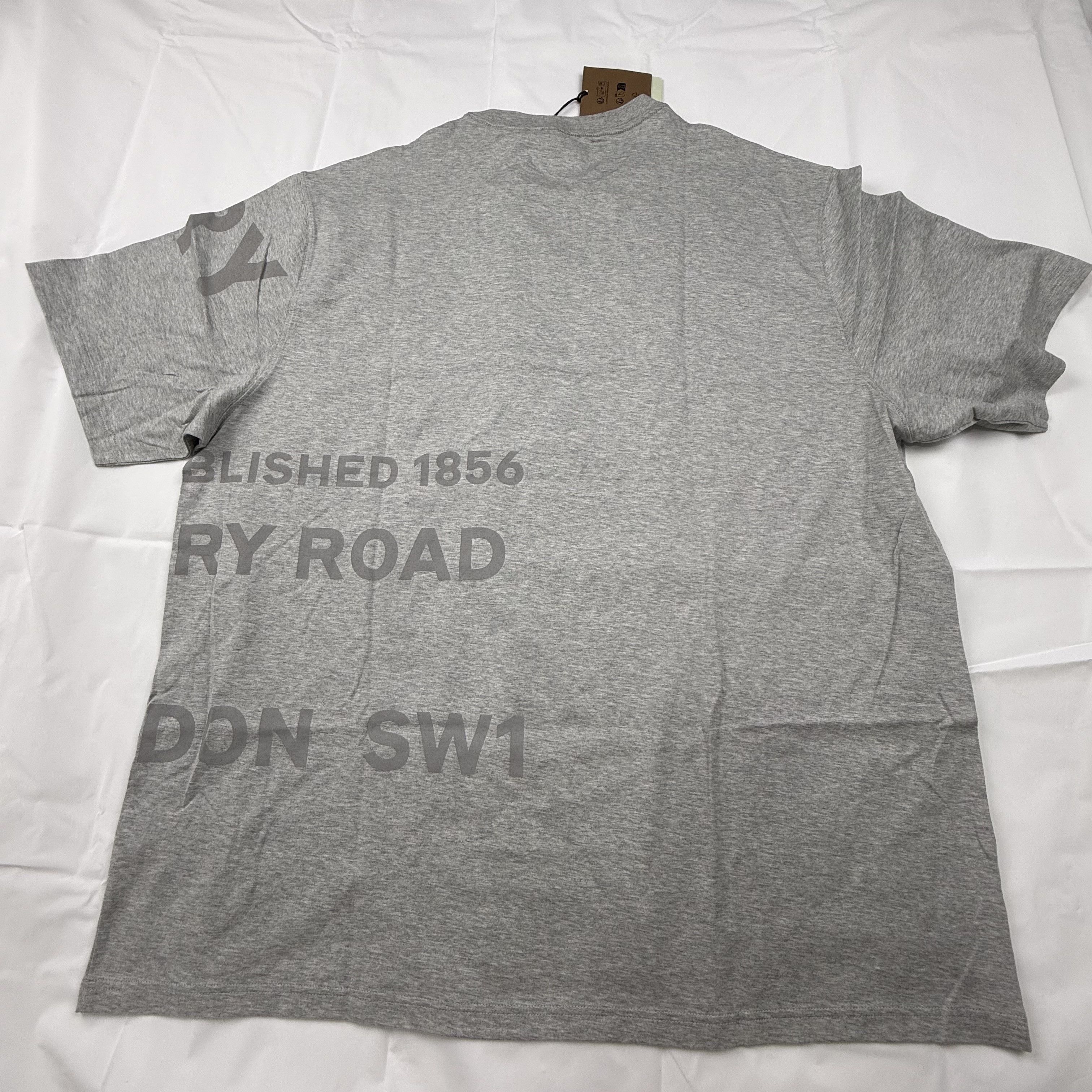 Burberry Burberry Mens Horseferry Print Grey Cotton Oversized T Size US XXL / EU 58 / 5 - 7 Thumbnail