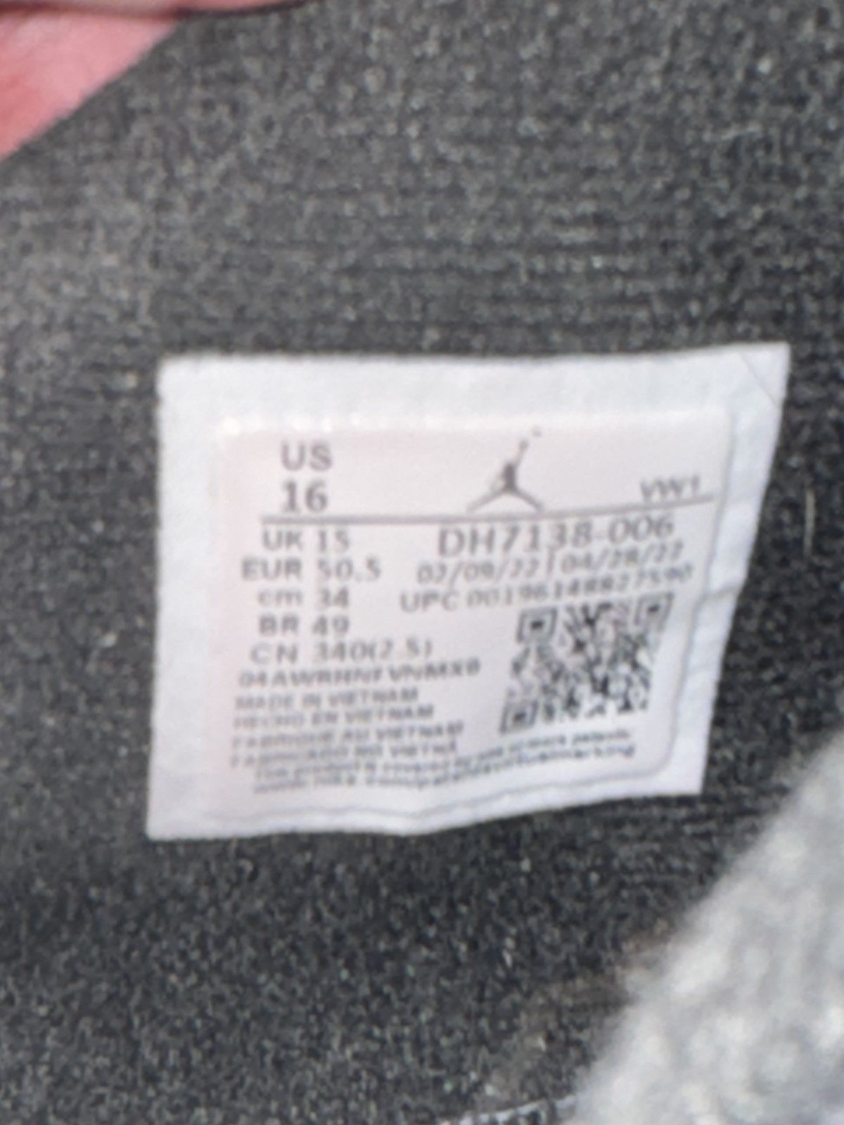 Jordan Brand Jordan 4 Black Canvas Size US 15 / EU 48 - 5 Thumbnail