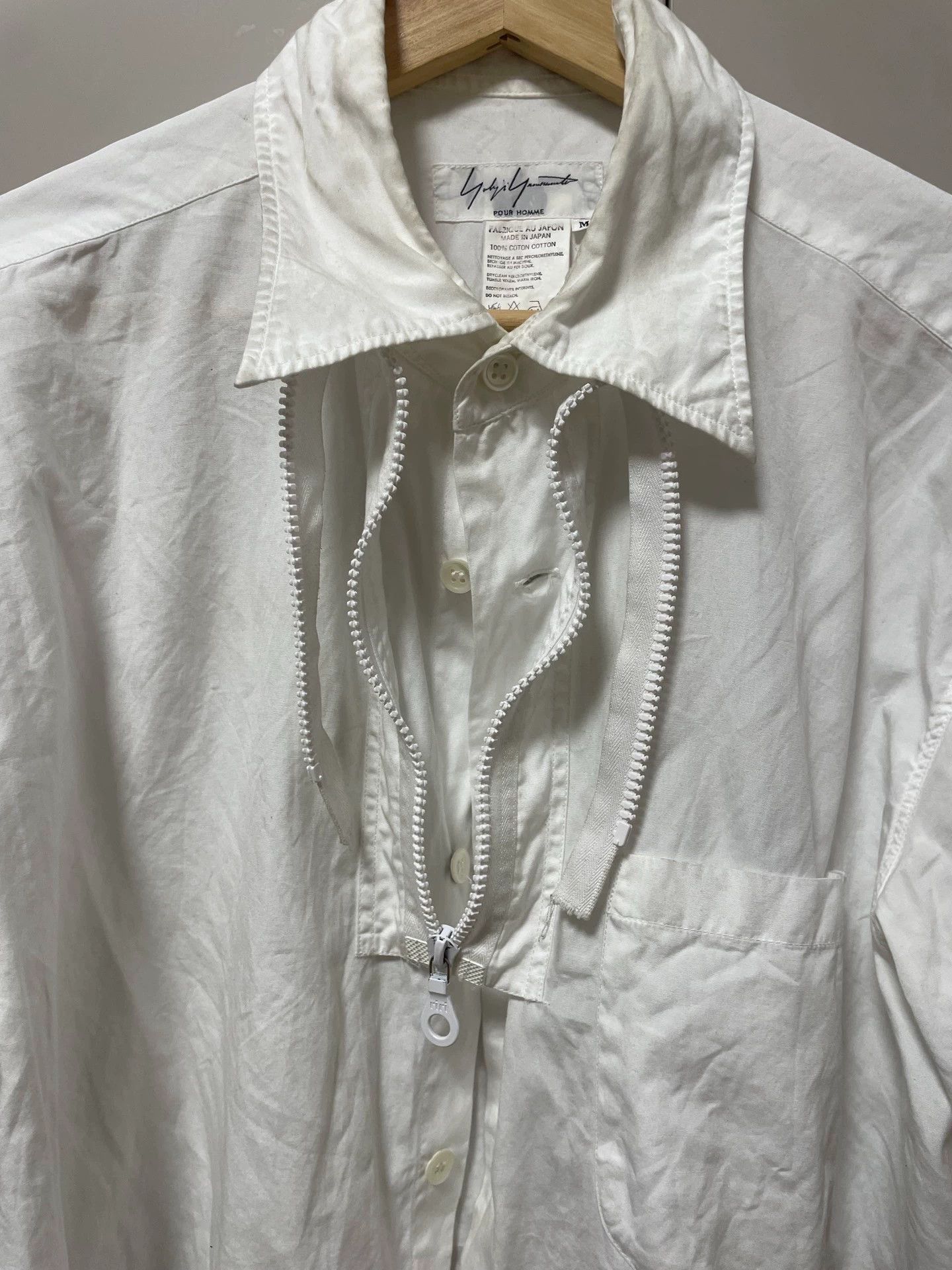 Other Yohji Yamamoto 1995aw Fixed Tie Show Shirt- Size US M / EU 48-50 / 2 - 4 Thumbnail