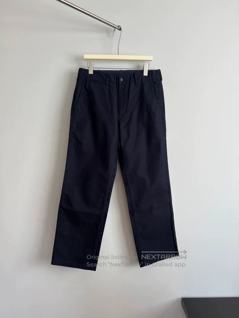 Comme des Garcons Comme des Garcons size M Navy straight-leg pants Size US 27 - 1 Thumbnail