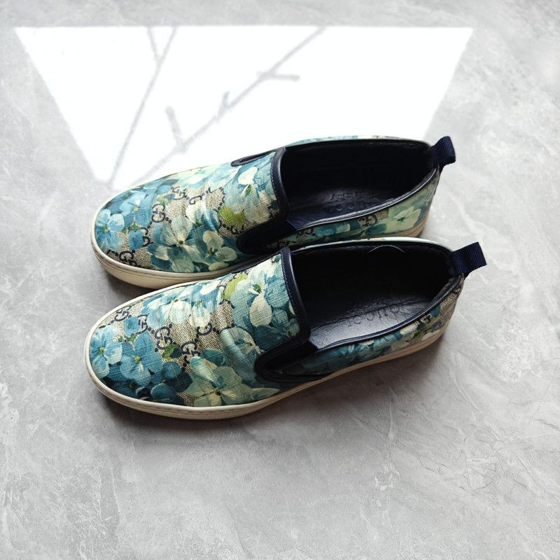 Gucci Gucci GG Supreme Canvas Slip-on Casual Shoes 0079 Size US 8 / EU 41 - 1 Thumbnail